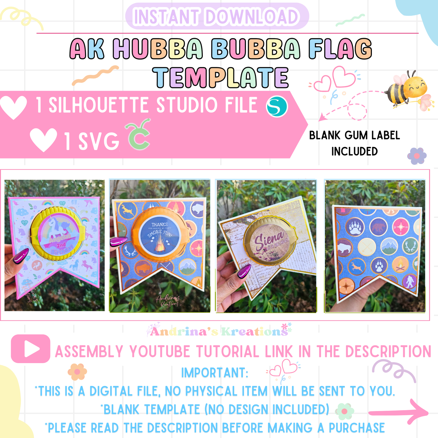 AK Hubba Bubba Flag Box Template