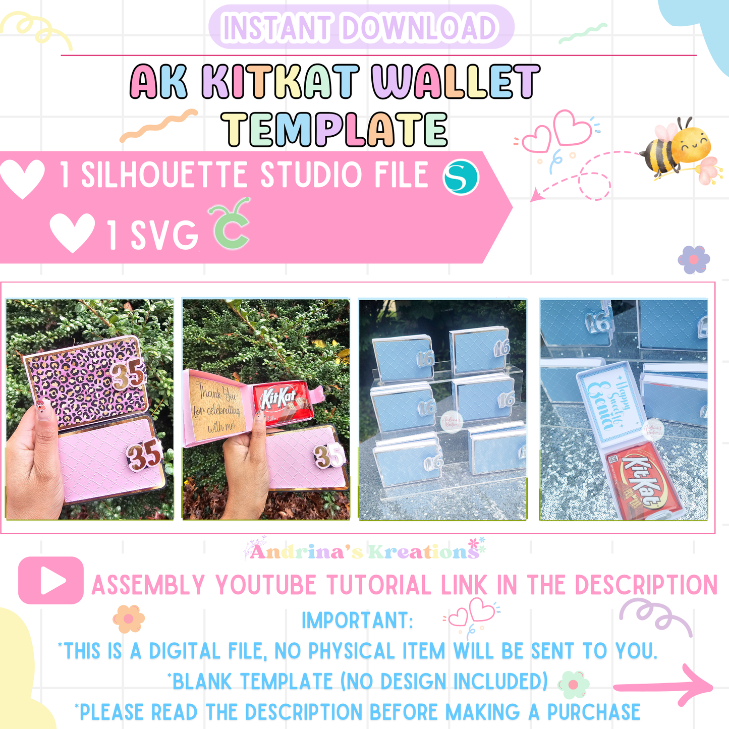 AK Kit Kat Wallet Template with layers