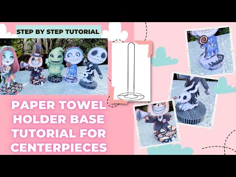 Paper Towel Holder Base Template for Centerpieces – Andrina's