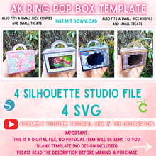 Load image into Gallery viewer, AK Ring Pop Box Template
