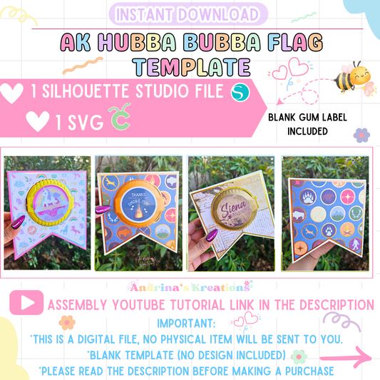 AK Hubba Bubba Flag Box Template