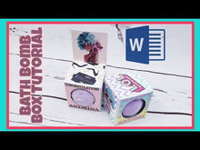 Load and play video in Gallery viewer, Small Bath Bomb Box Template Microsoft Word
