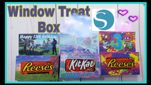 Load image into Gallery viewer, Window KitKat or Reese&#39;s Treat Box ( Only Compatible with Silhoutte Studio)
