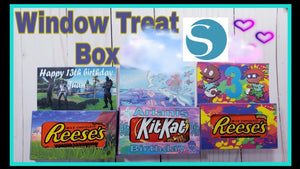Window KitKat or Reese's Treat Box ( Only Compatible with Silhoutte Studio)
