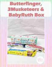 Load image into Gallery viewer, Butterfinger Box, 3Musketeers Box &amp; BabyRuth Box
