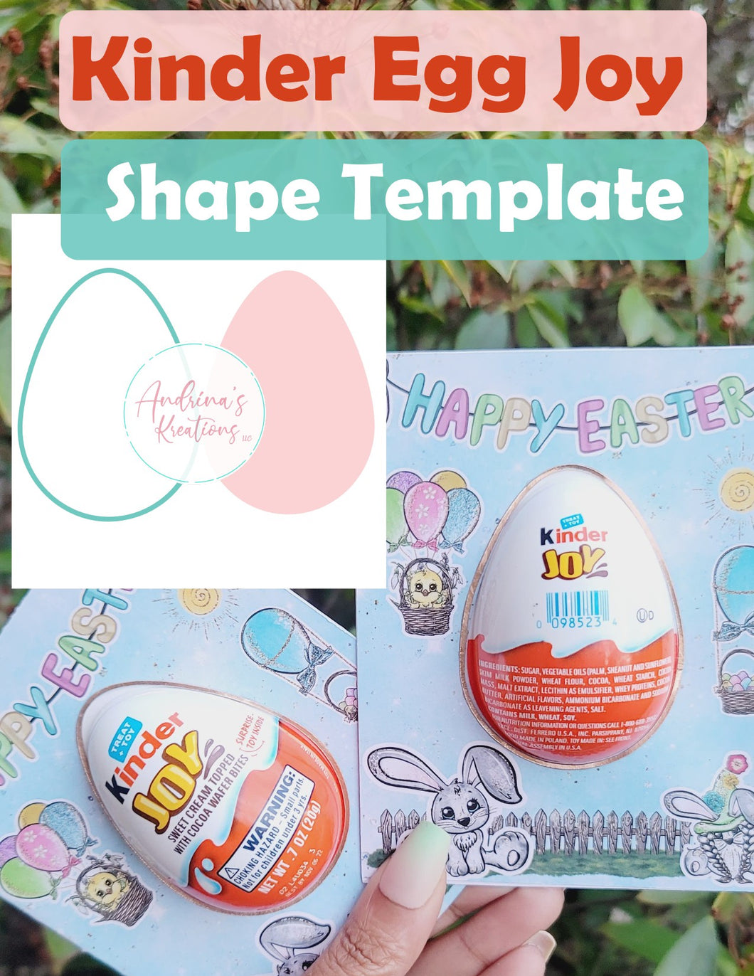 Kinder Egg Joy Shape Template