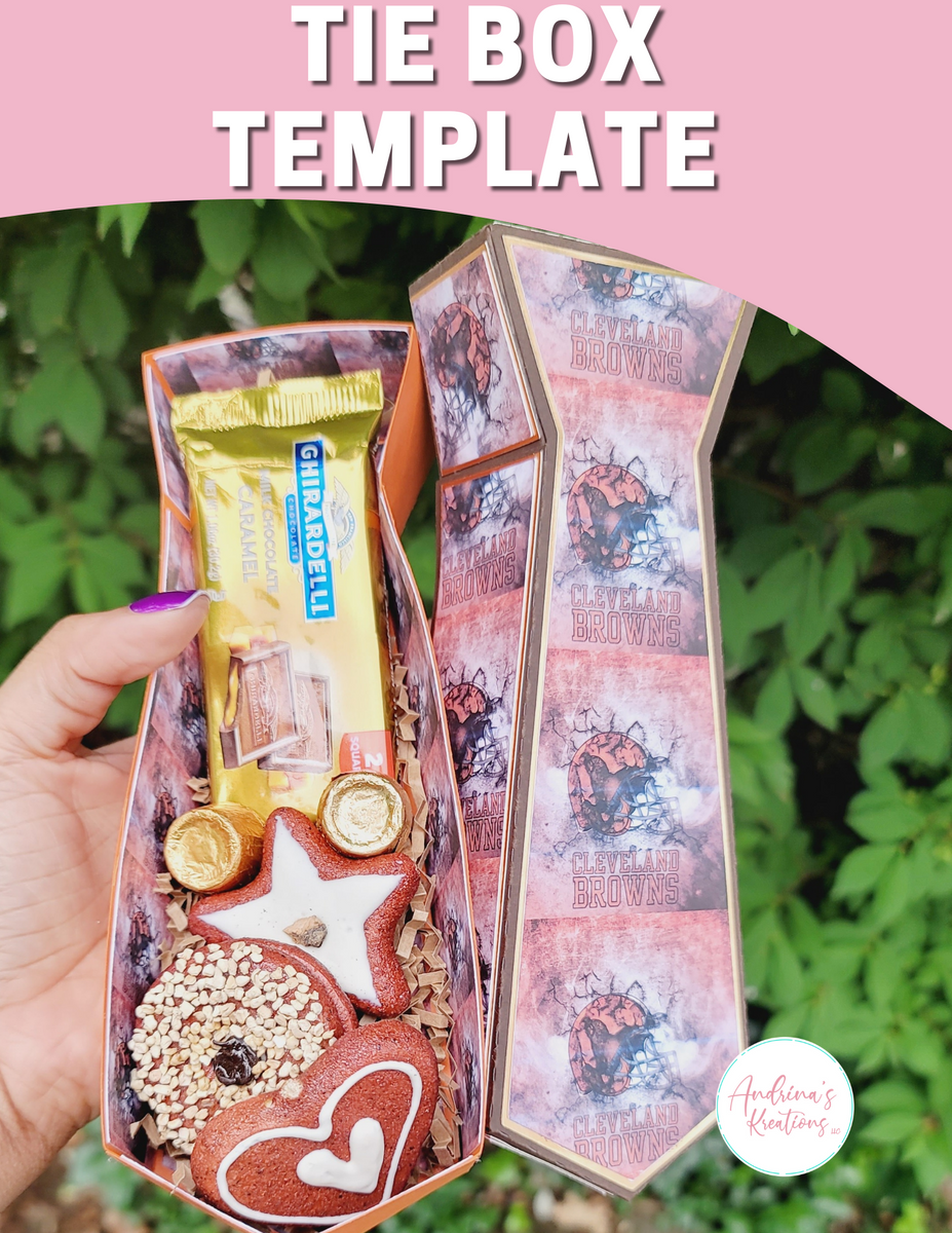 Tie Box Template – Andrina's Kreations Llc